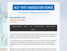 Tablet Screenshot of helpwithimmigrationbonds.com